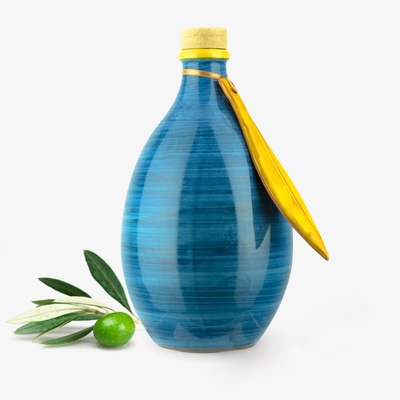 Pot de réserve d'huile d'olive extra vierge Blu Firenze