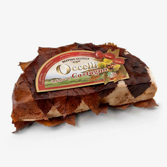 Occelli cheese in chestnut leaves